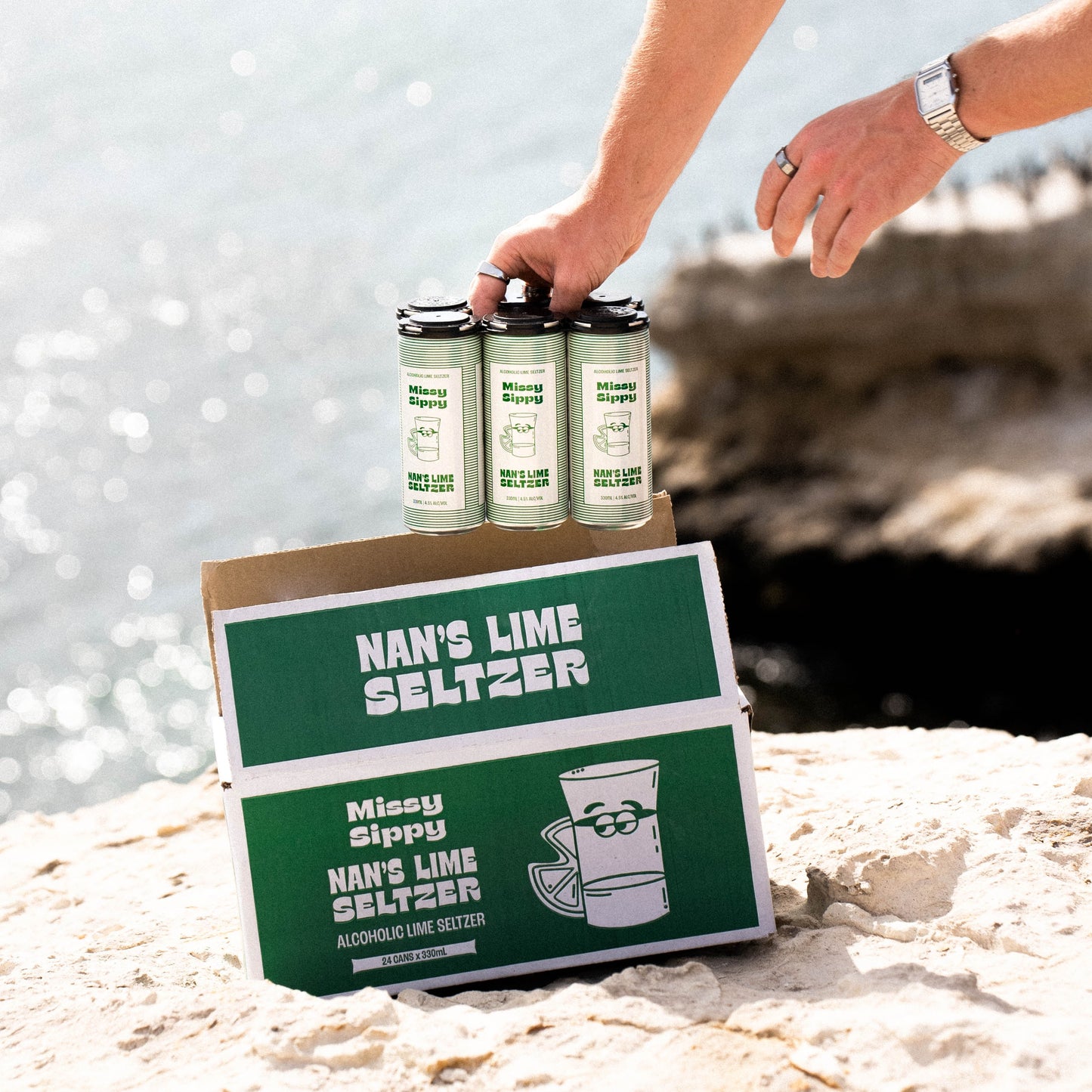Nan's Lime Seltzer