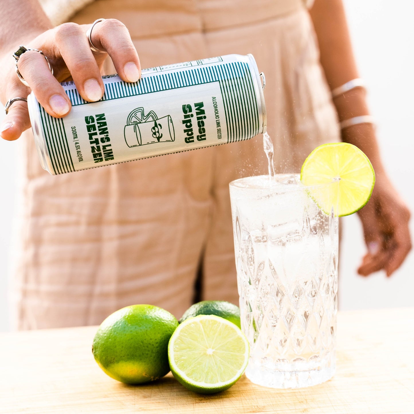Nan's Lime Seltzer